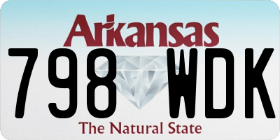 AR license plate 798WDK