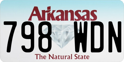 AR license plate 798WDN