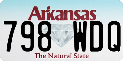 AR license plate 798WDQ