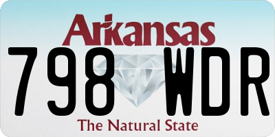 AR license plate 798WDR