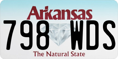 AR license plate 798WDS