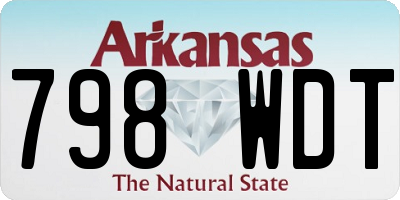 AR license plate 798WDT