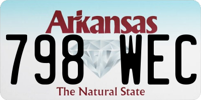 AR license plate 798WEC