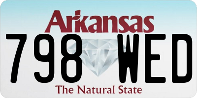 AR license plate 798WED