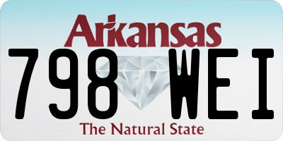 AR license plate 798WEI