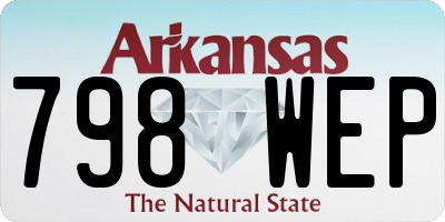 AR license plate 798WEP