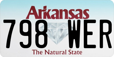AR license plate 798WER