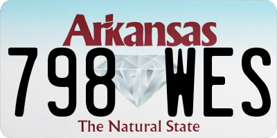 AR license plate 798WES