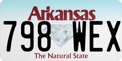 AR license plate 798WEX
