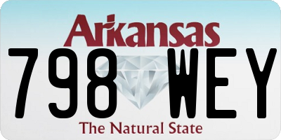 AR license plate 798WEY