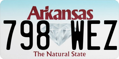 AR license plate 798WEZ