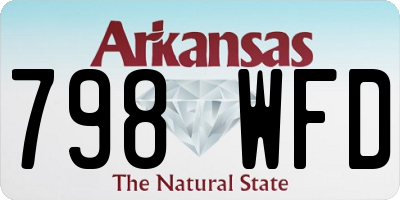 AR license plate 798WFD