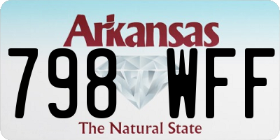 AR license plate 798WFF