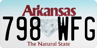 AR license plate 798WFG