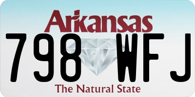 AR license plate 798WFJ