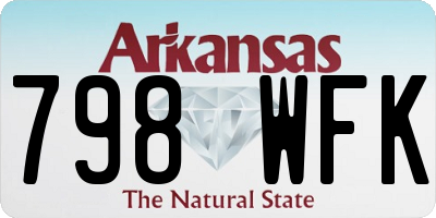 AR license plate 798WFK
