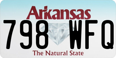 AR license plate 798WFQ