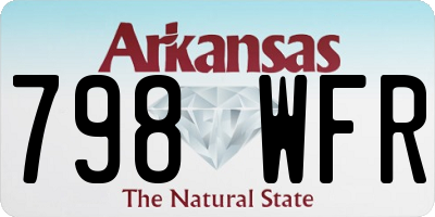 AR license plate 798WFR