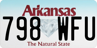 AR license plate 798WFU