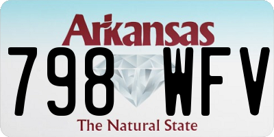 AR license plate 798WFV