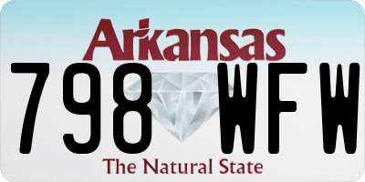 AR license plate 798WFW