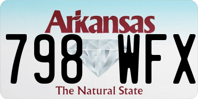 AR license plate 798WFX