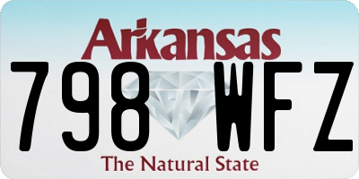 AR license plate 798WFZ