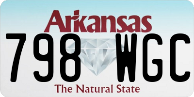 AR license plate 798WGC