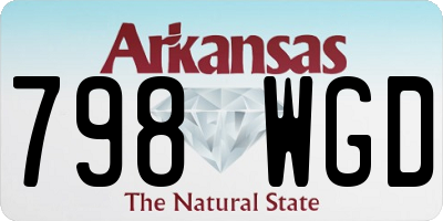 AR license plate 798WGD
