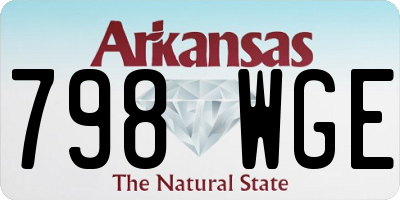 AR license plate 798WGE