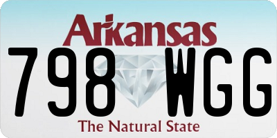 AR license plate 798WGG