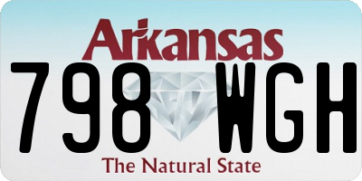 AR license plate 798WGH