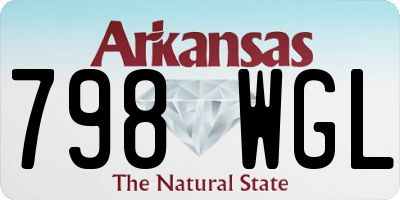 AR license plate 798WGL