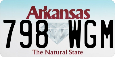 AR license plate 798WGM