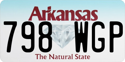AR license plate 798WGP