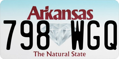 AR license plate 798WGQ