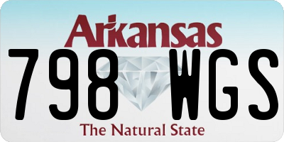 AR license plate 798WGS