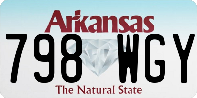AR license plate 798WGY