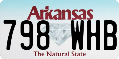 AR license plate 798WHB