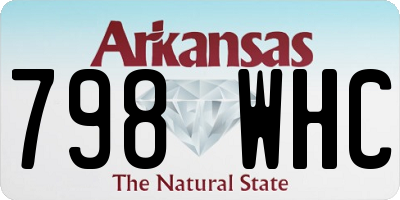 AR license plate 798WHC