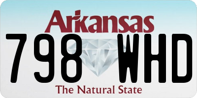 AR license plate 798WHD