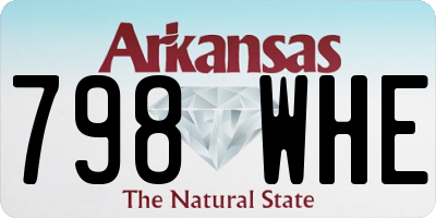 AR license plate 798WHE