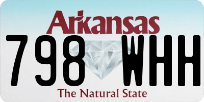 AR license plate 798WHH