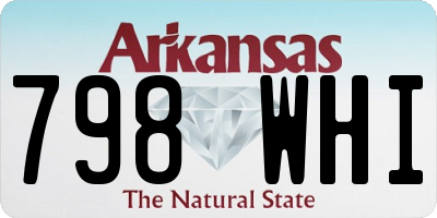 AR license plate 798WHI