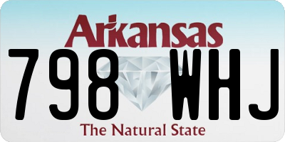 AR license plate 798WHJ