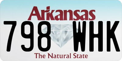 AR license plate 798WHK