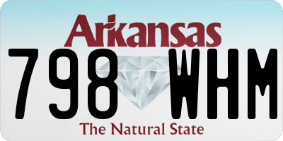 AR license plate 798WHM