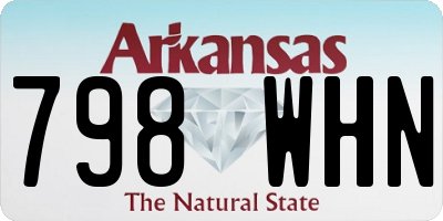 AR license plate 798WHN