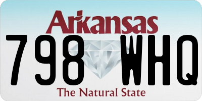 AR license plate 798WHQ