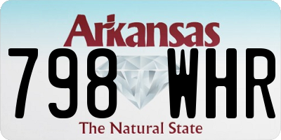 AR license plate 798WHR